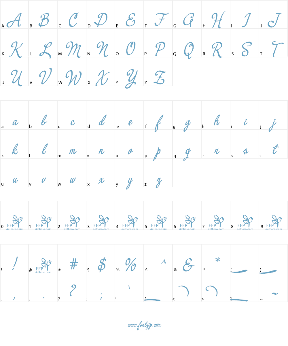 Yerbaluisa Font Character