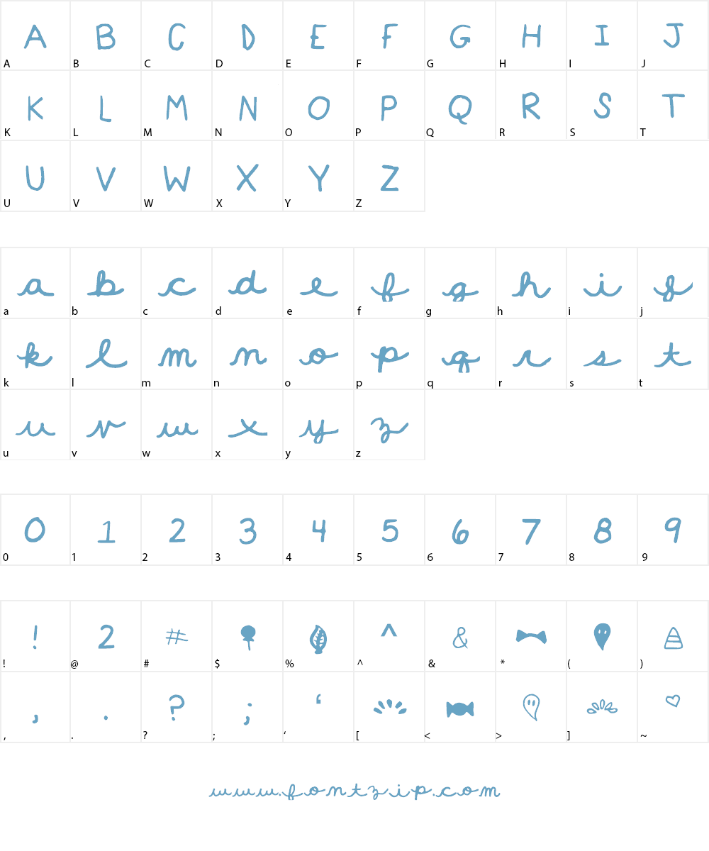 Fall_Doodles Font Character