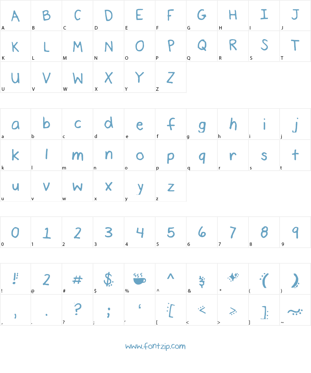 Fall_n_Cozzy Font Character