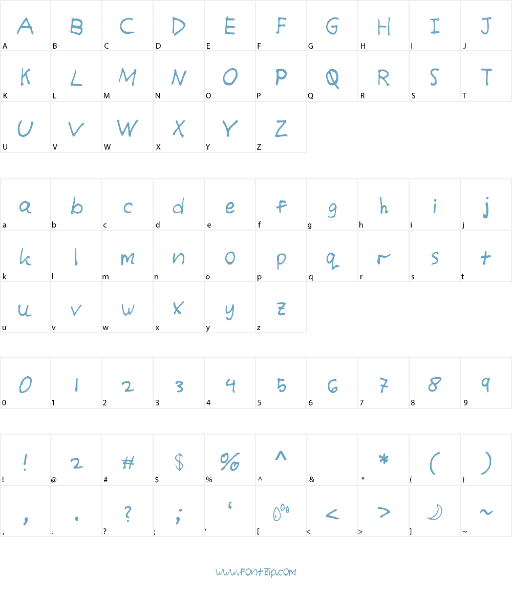 jaimee_s_Font Font Character
