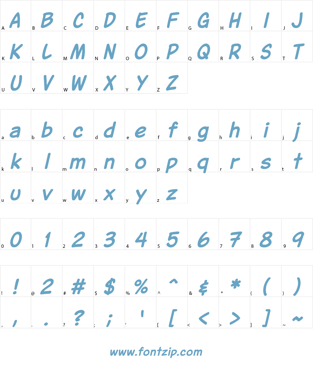 Jarble Font Character