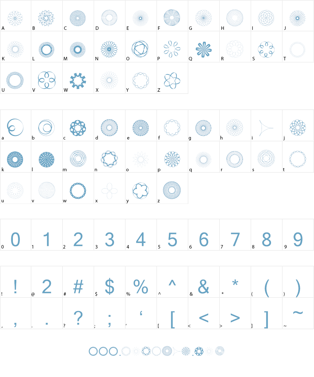 SpiroFace Font Character
