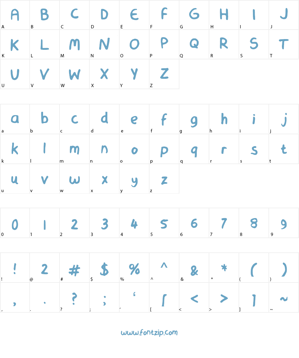 Smooth Marker Font Character