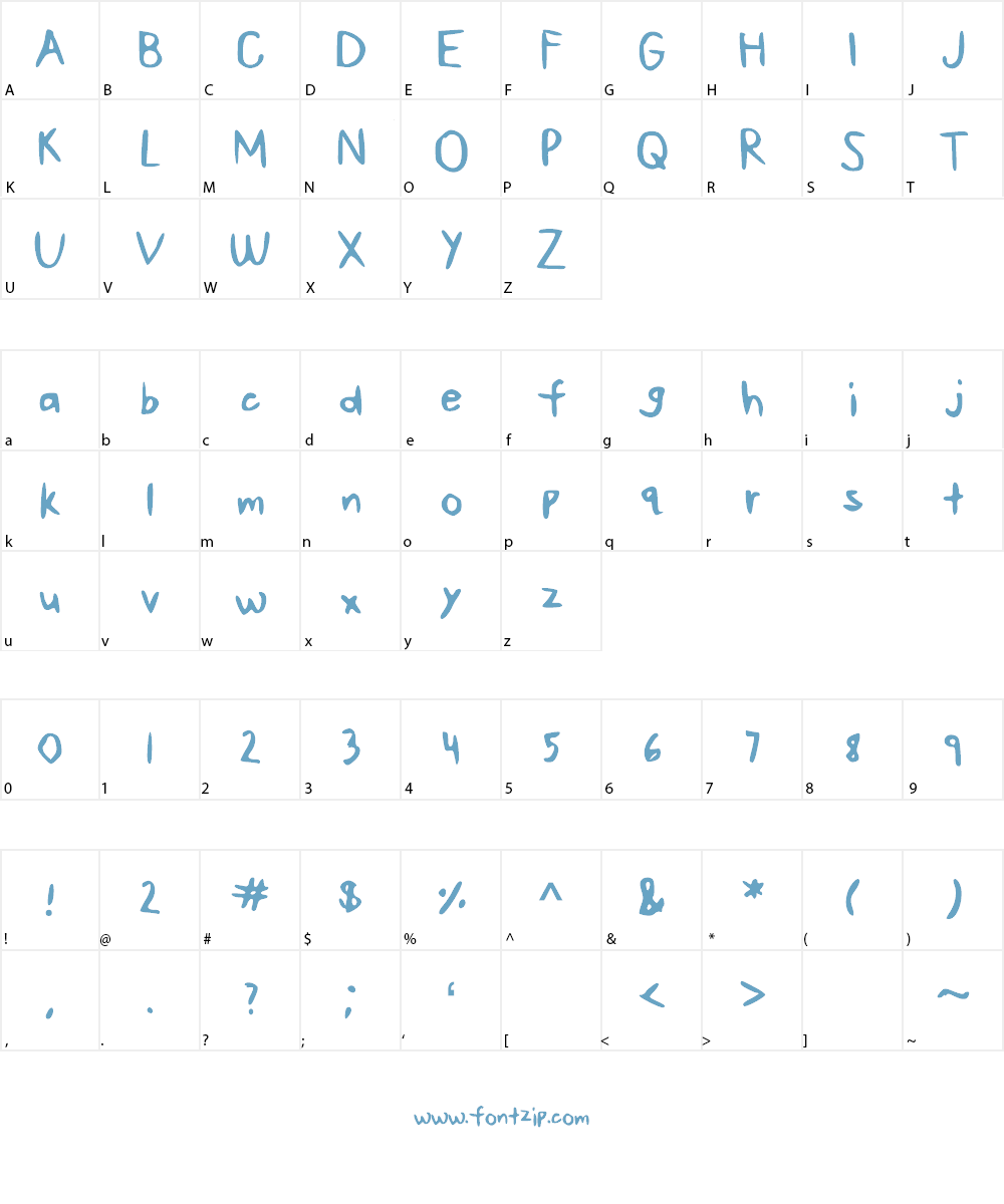 ABetterWorld Font Character