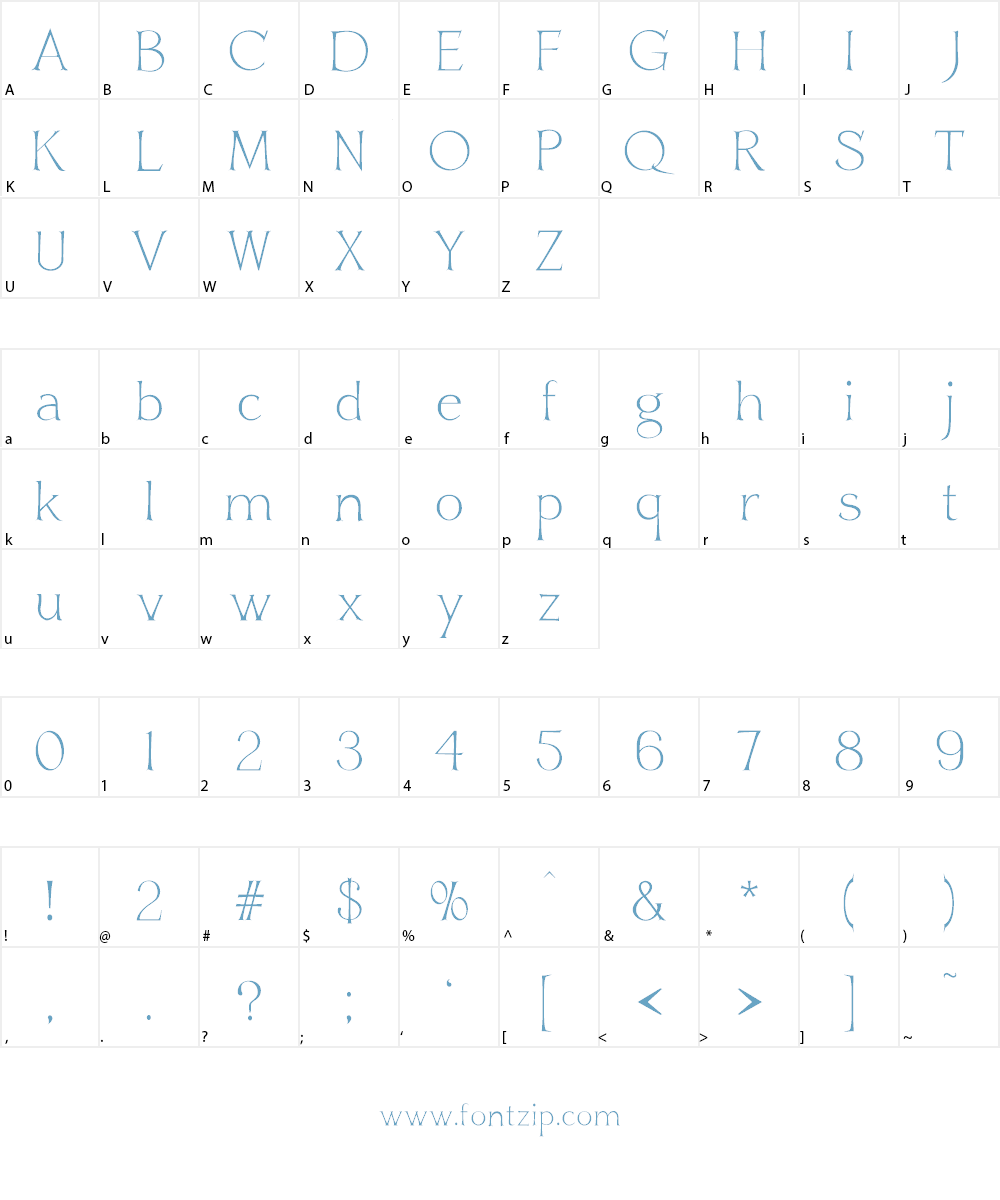 Ross Swimmer Font Character