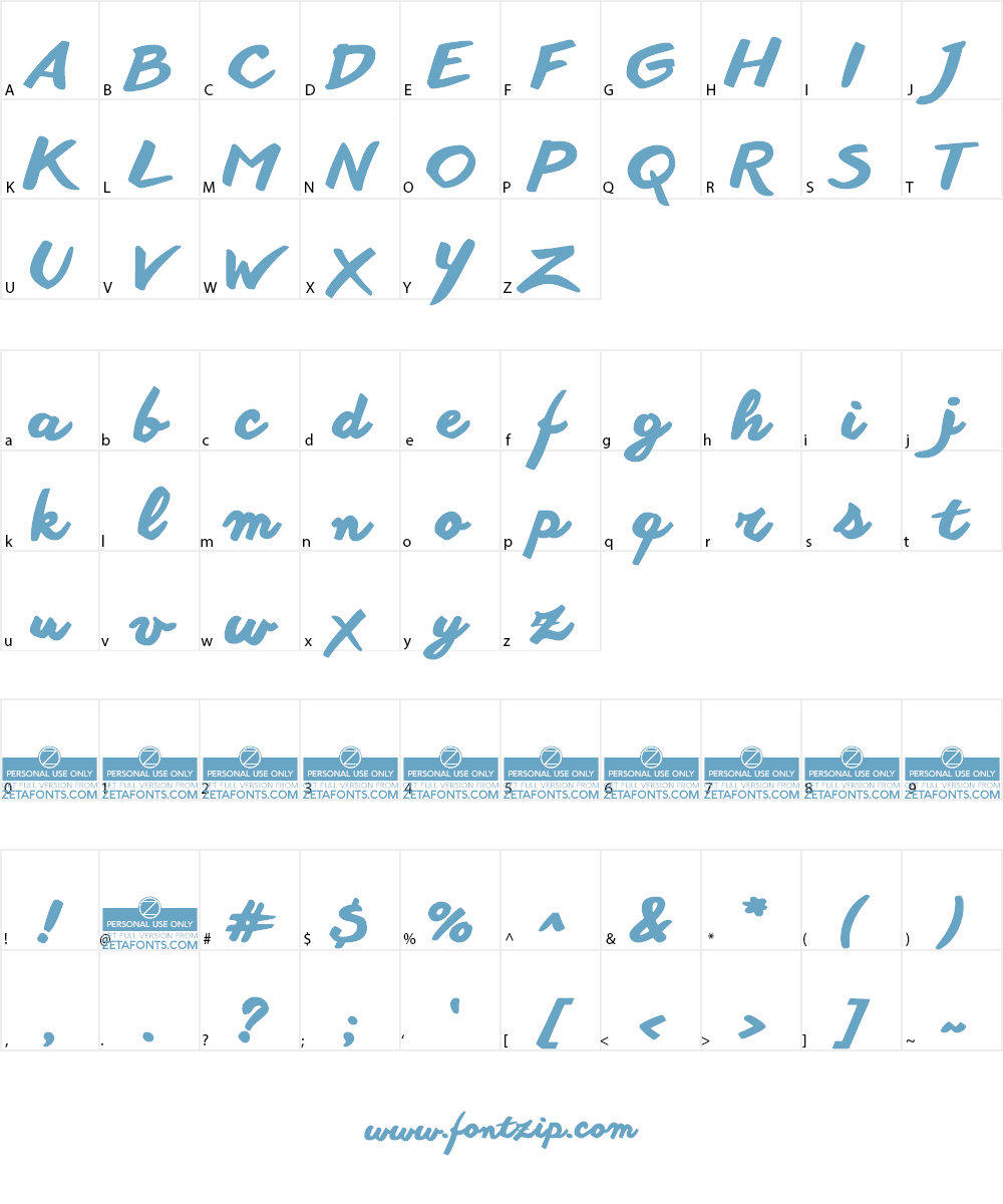 Another shabby Font Character