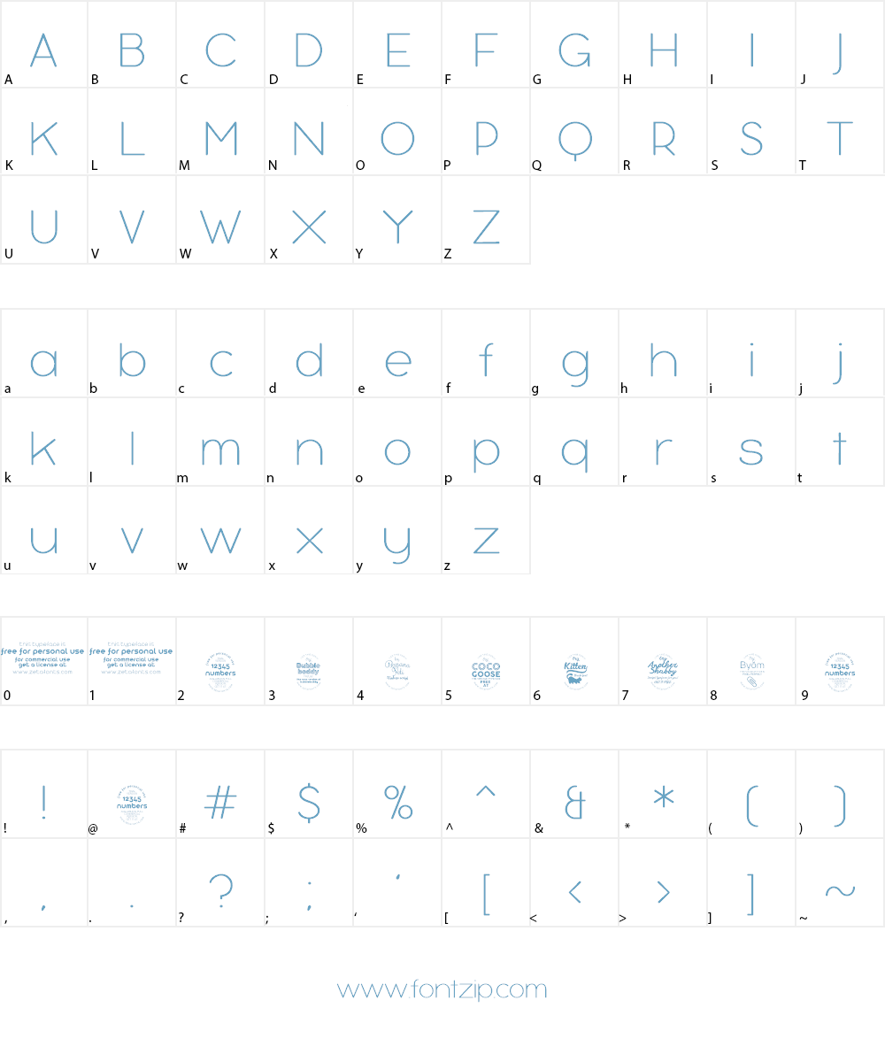 Bubbleboddy Font Character