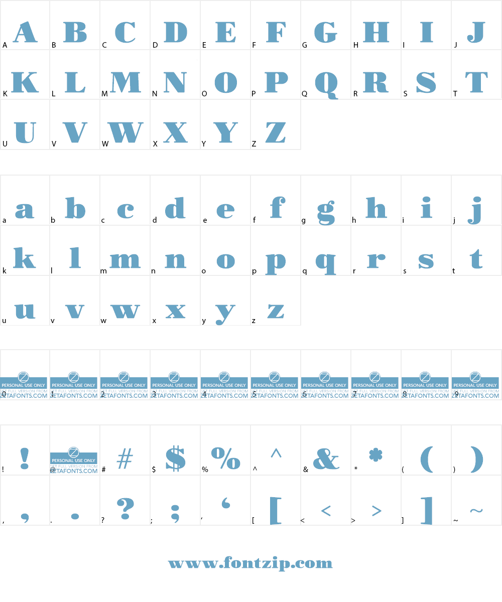 Morbodoni Font Character