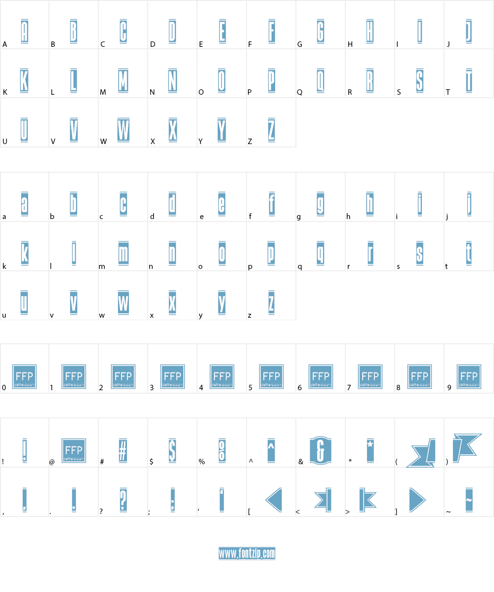 The Black Box Font Character