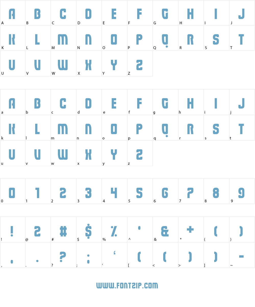 Eviscera Font Character