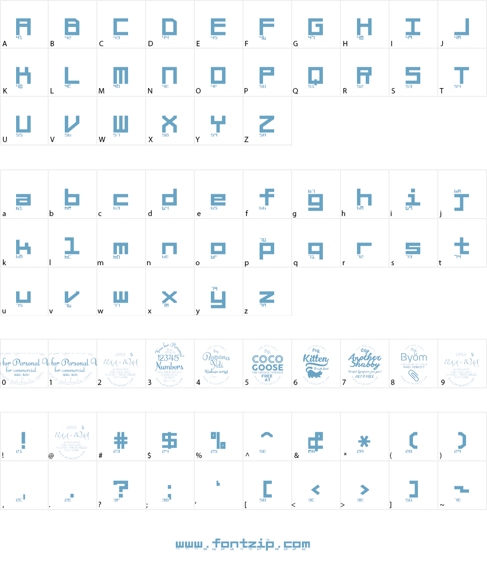 Braciola MS Font Character