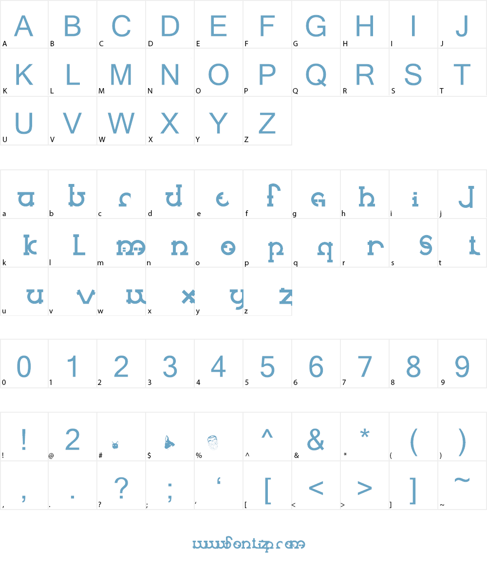 maopip Font Character
