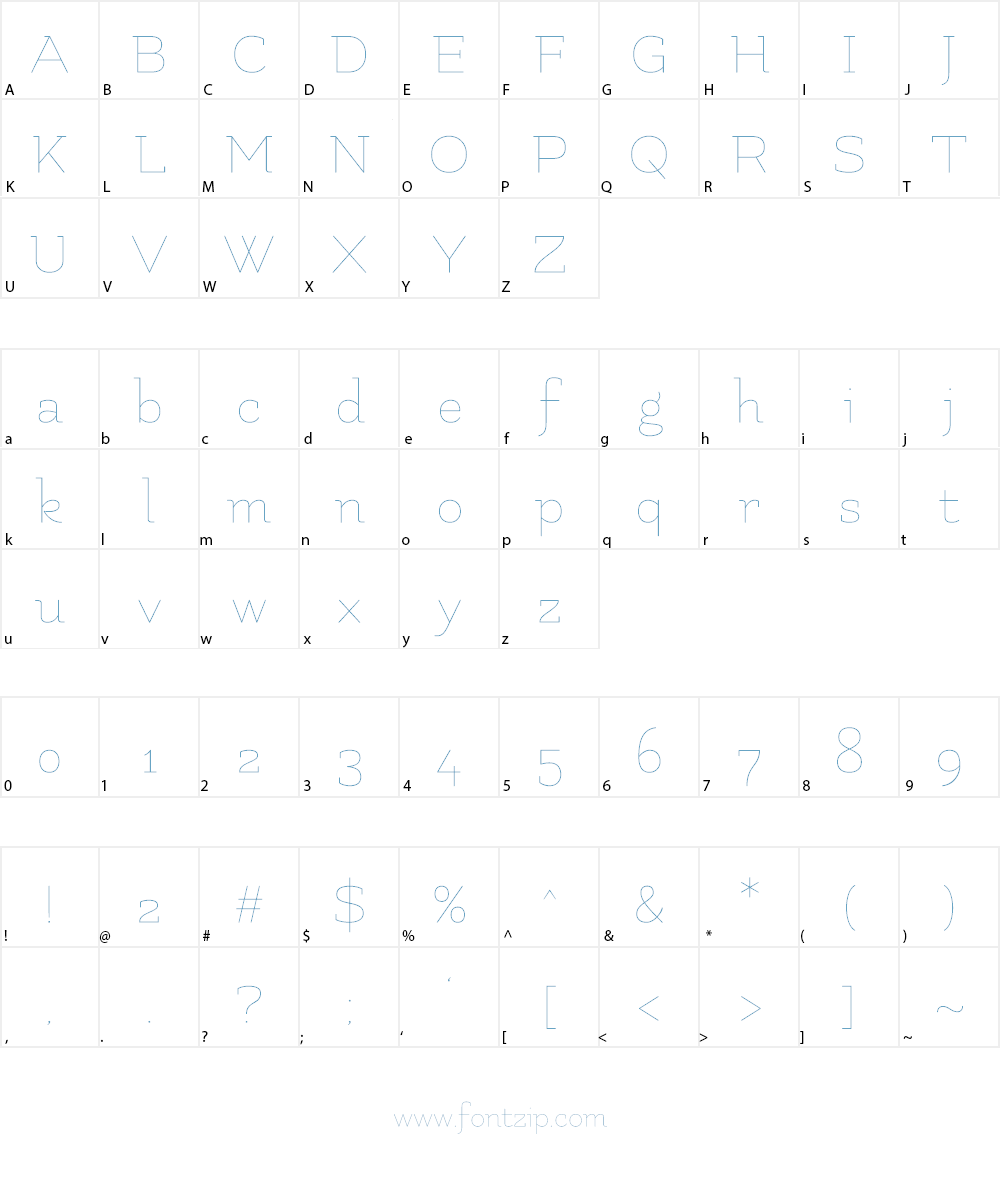 Flamenco Font Character