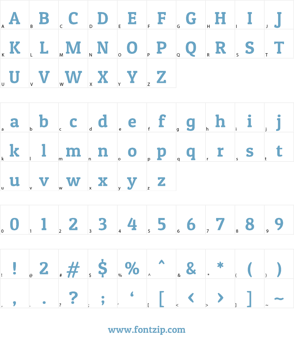 Patua One Font Character
