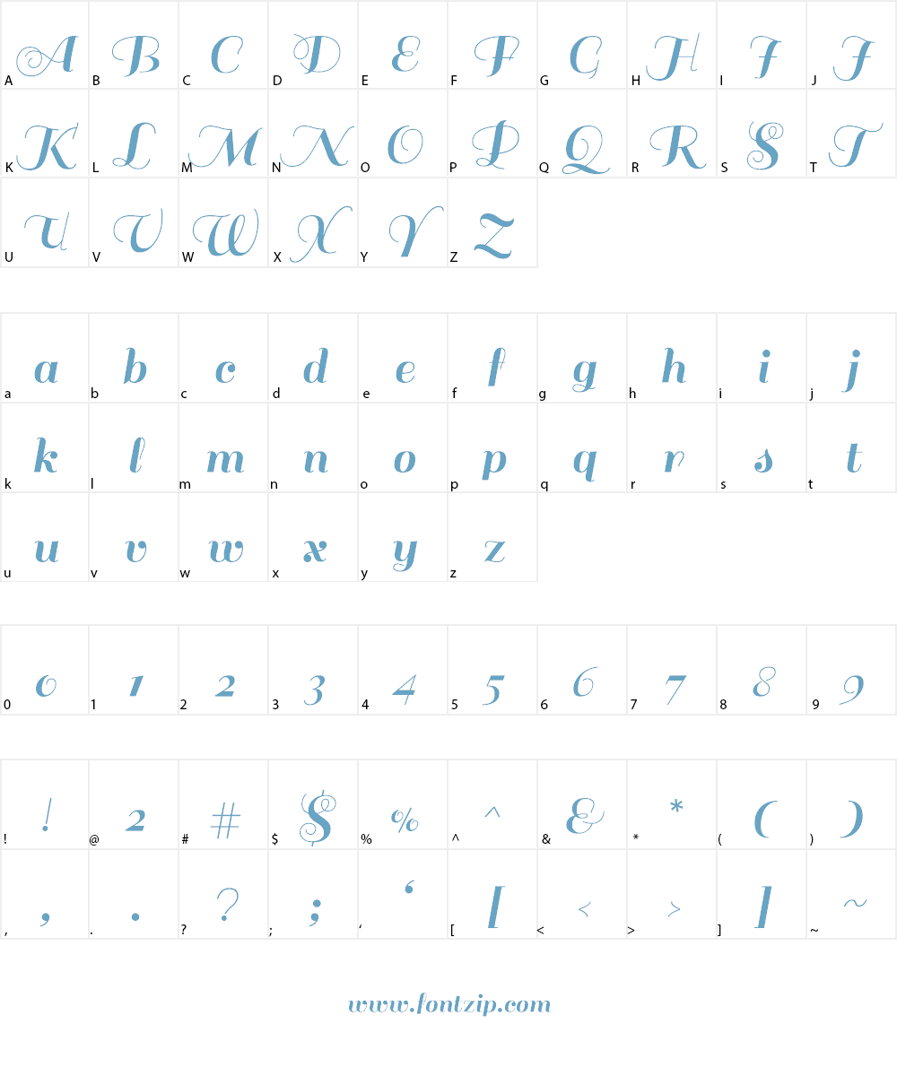 Sail Font Character