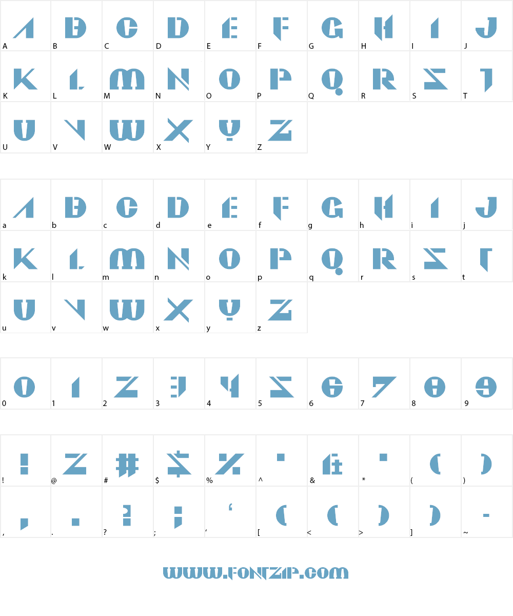 Viadukt Font Character