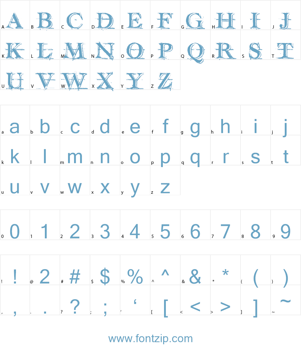 handwriting-draft-shaded demo Font Character