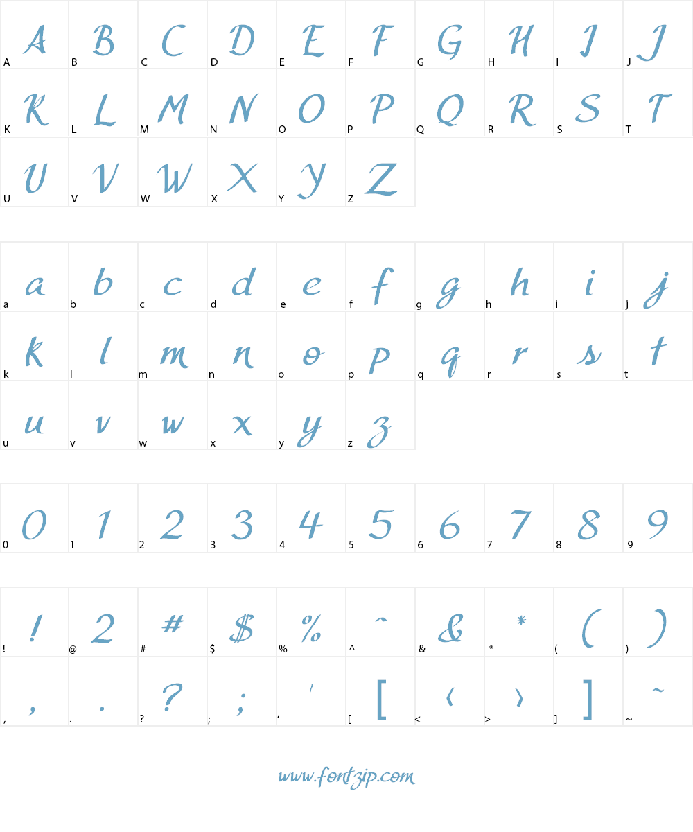 Bolacha Font Character