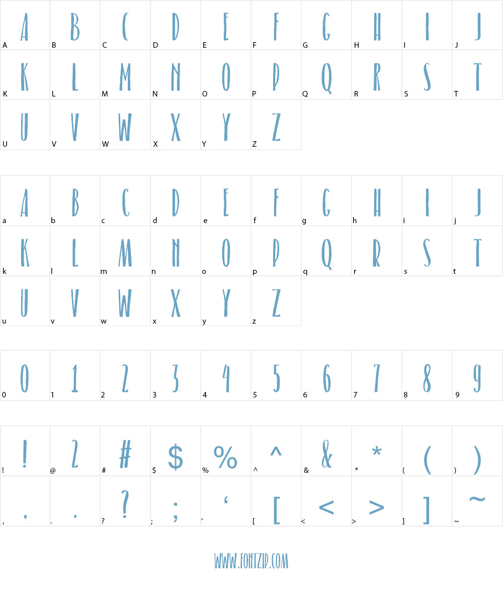 Belacu Font Character