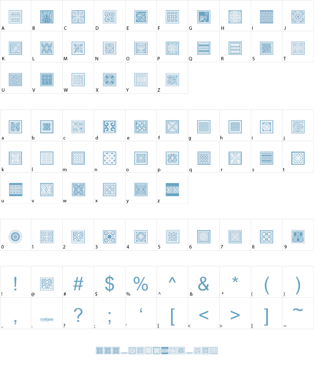 Torajamatra Font Character