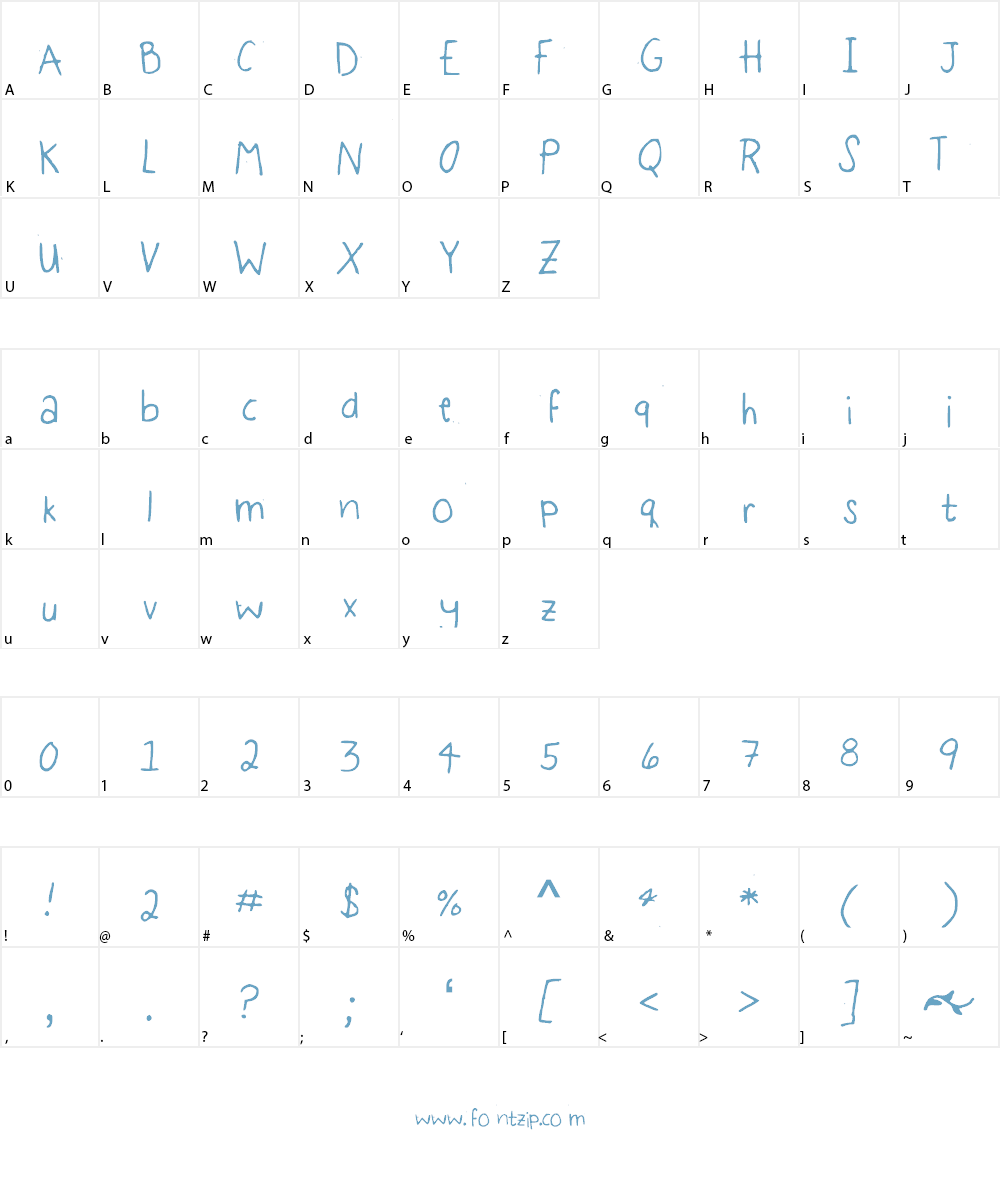 BasicBaby Font Character