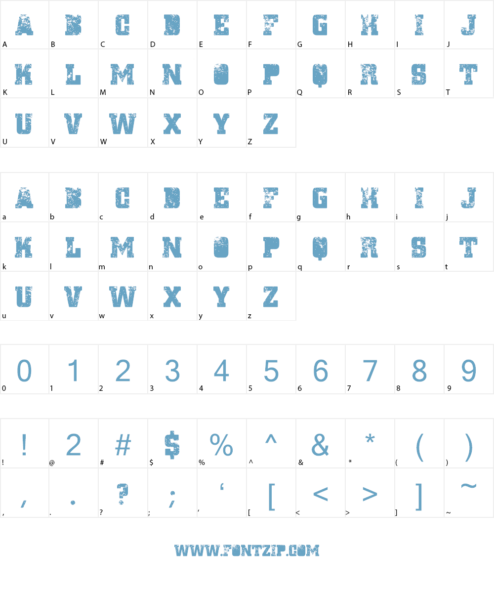 Ignoreland A Font Character