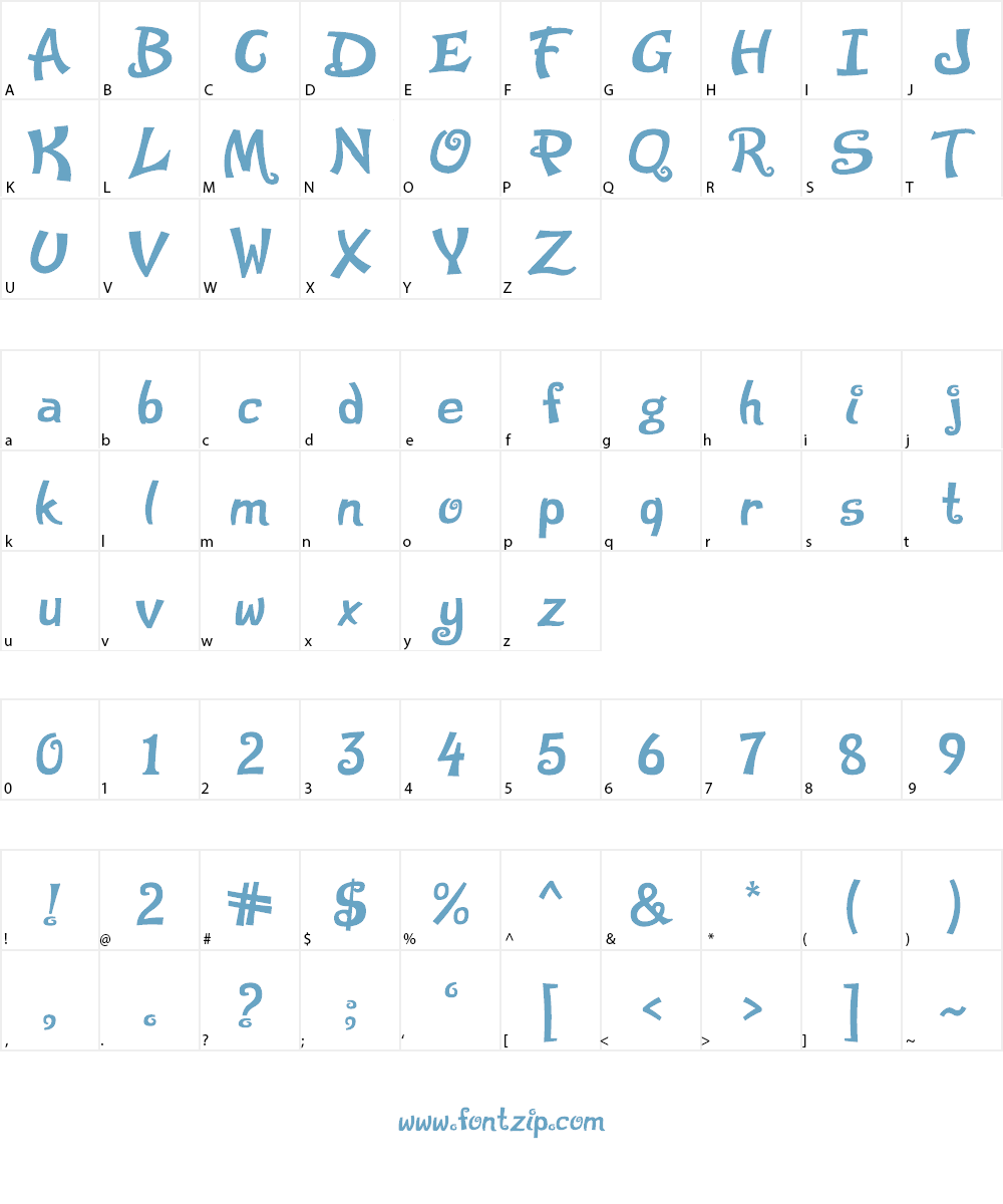 Silly Dilly Font Character
