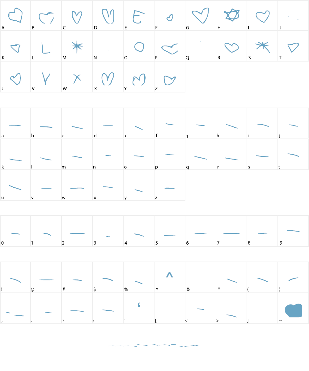 LOVET Font Character