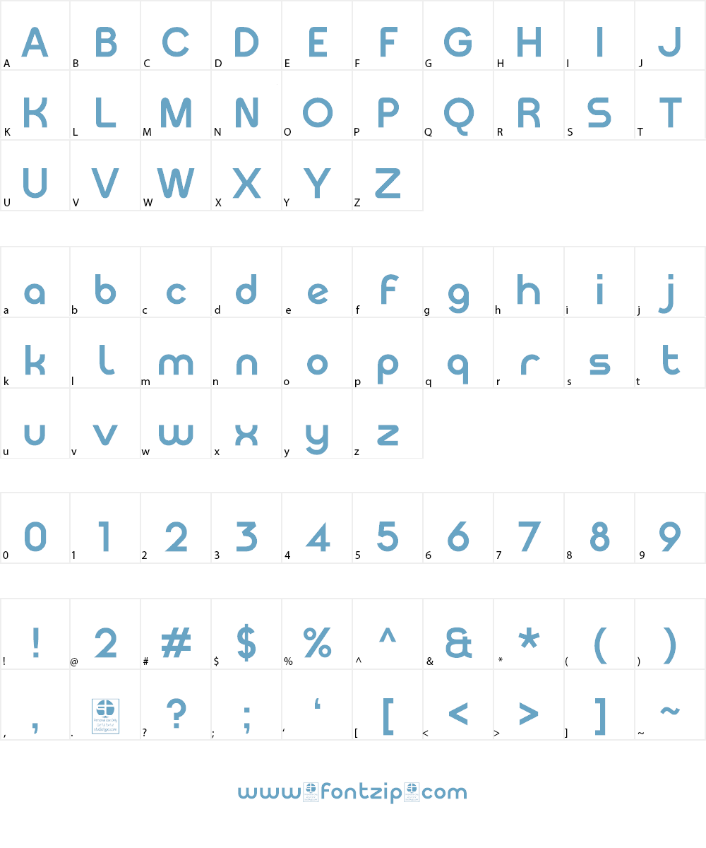 Meltix Bold Demo Font Character