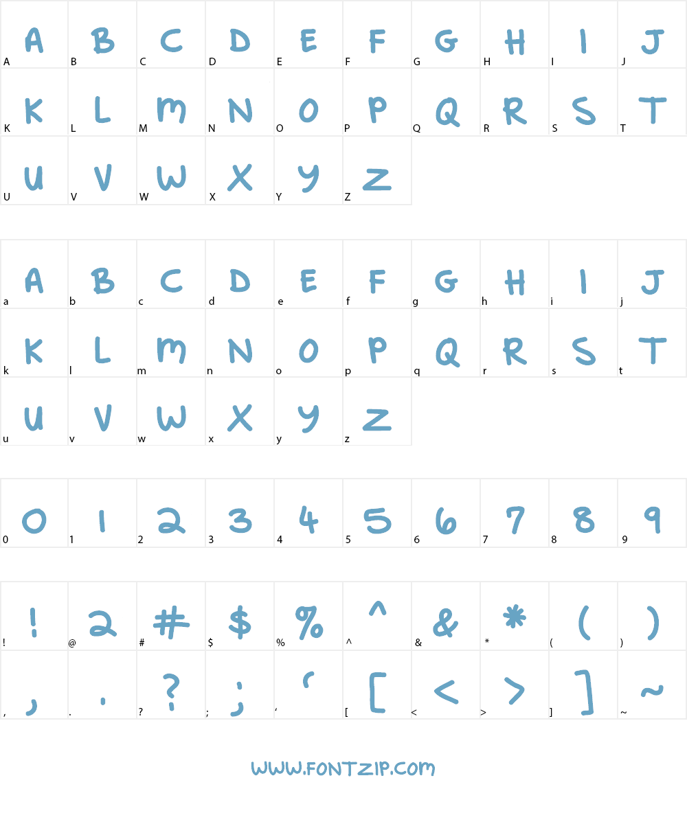 Mraz Font Character