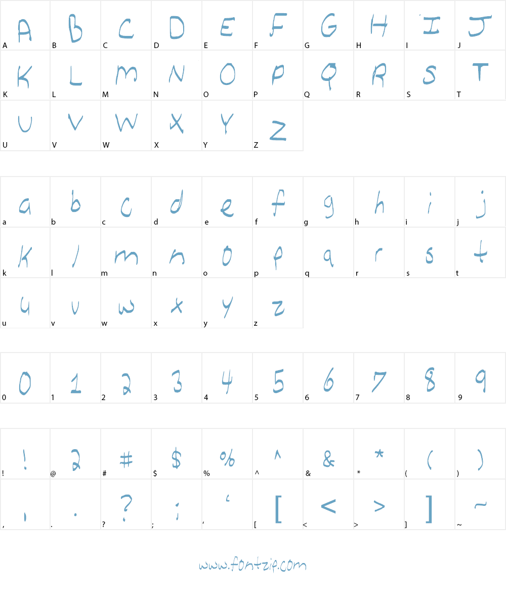 FreeFormVH Font Character
