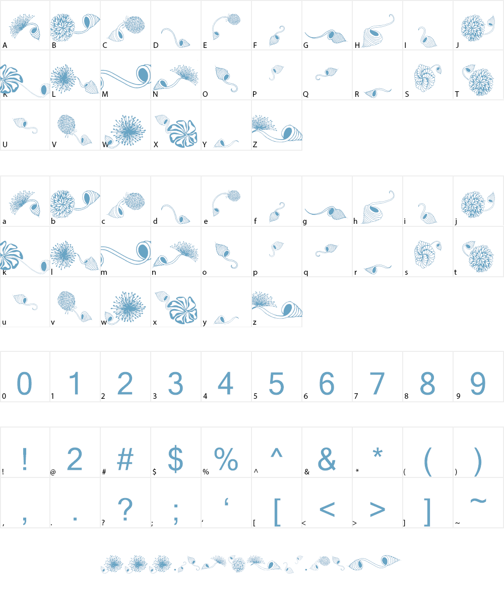 Dingsprinkle Font Character