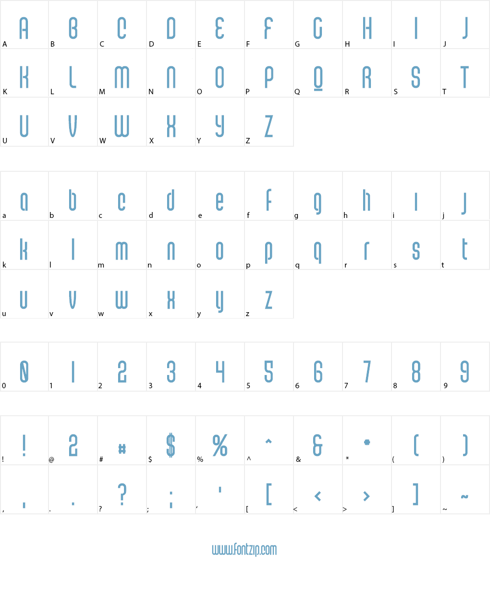 Scantype PERSONAL USE Font Character