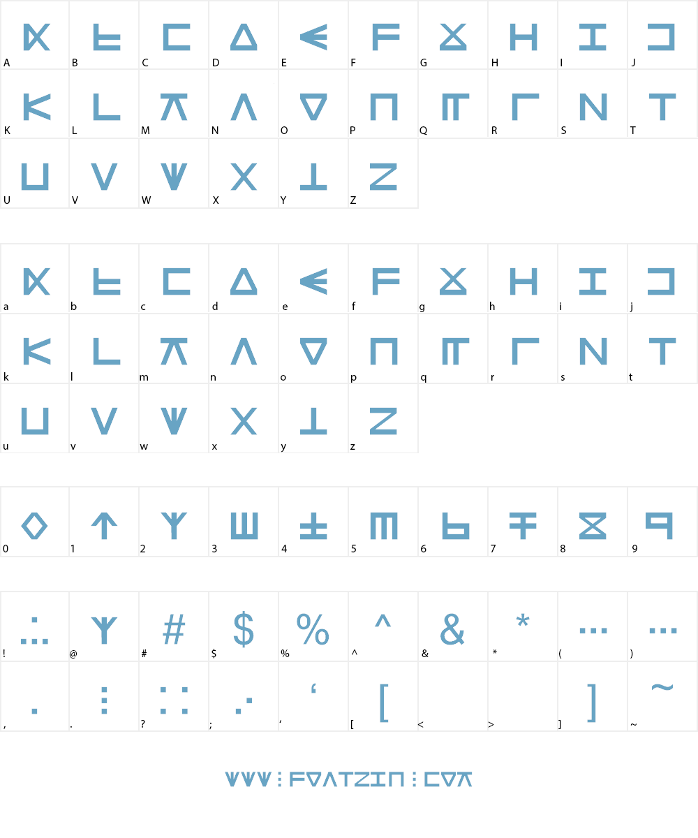 Dutrilin Font Character