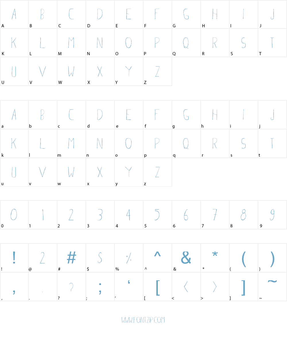 Ahsan Creative Font Character