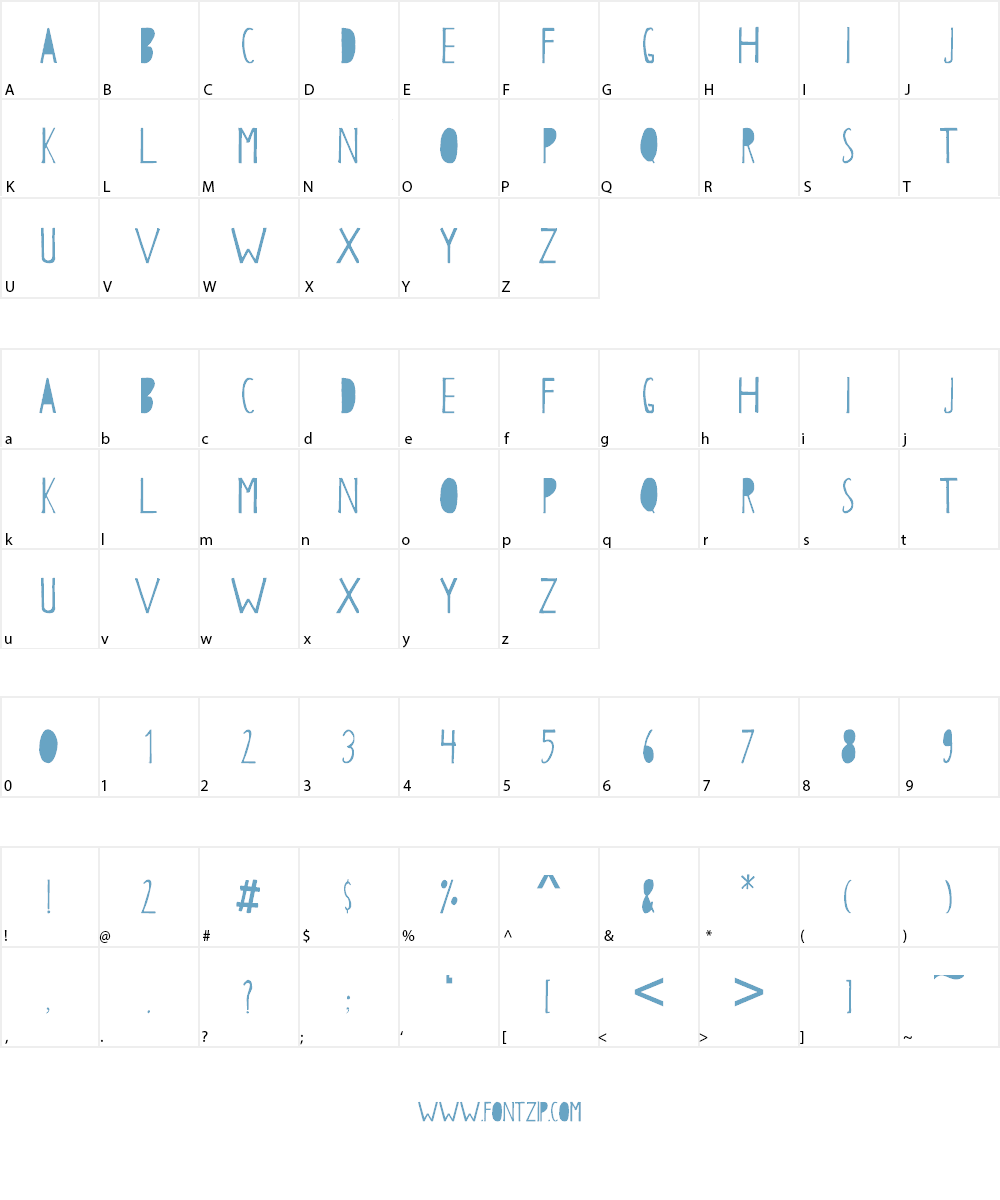 Papercutting Font Character