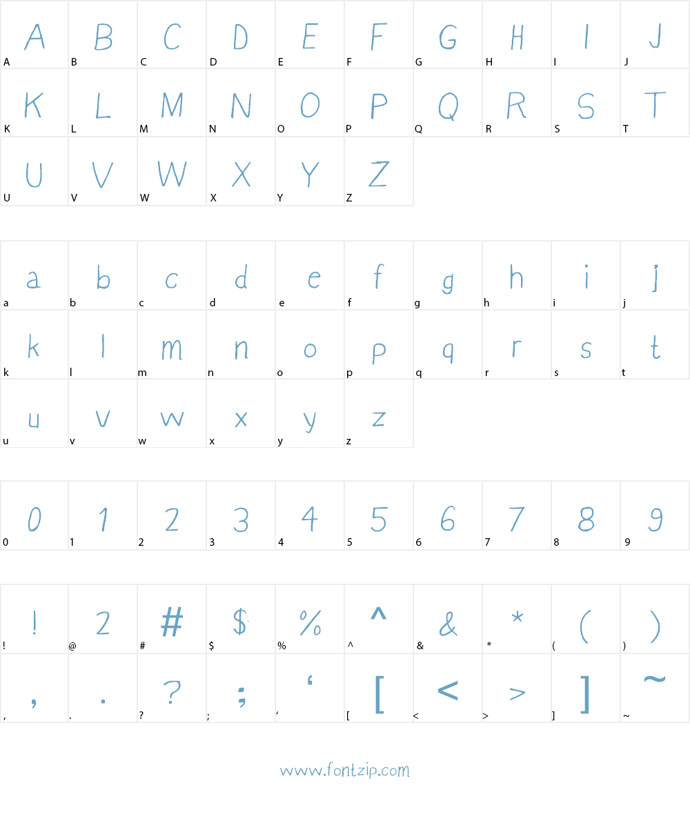 YunusH Font Character