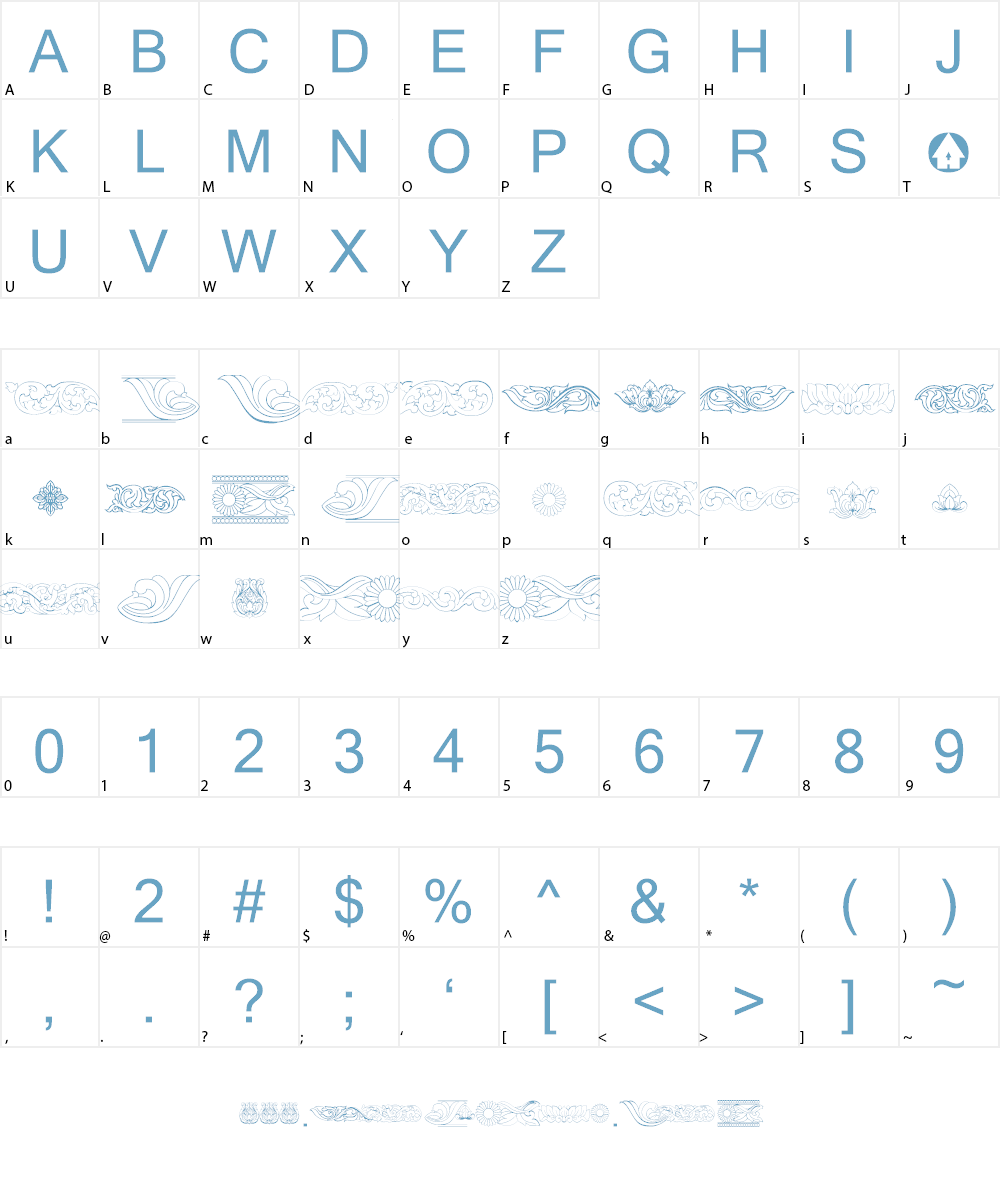 KnoteArtHouse01 Font Character