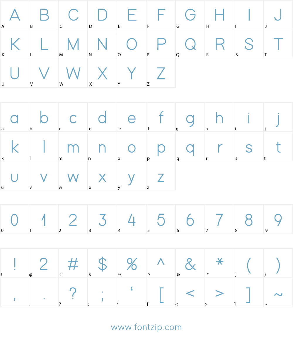 AMCCD Font Character