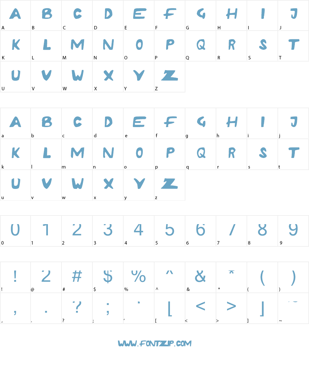 RUSHDA Font Character