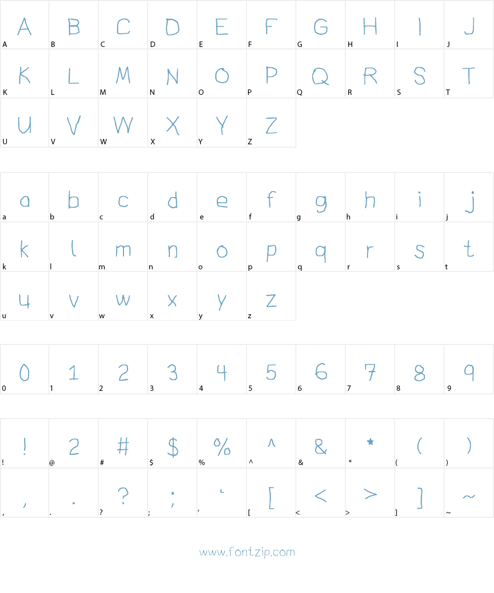 Bryndan Unifont Font Character