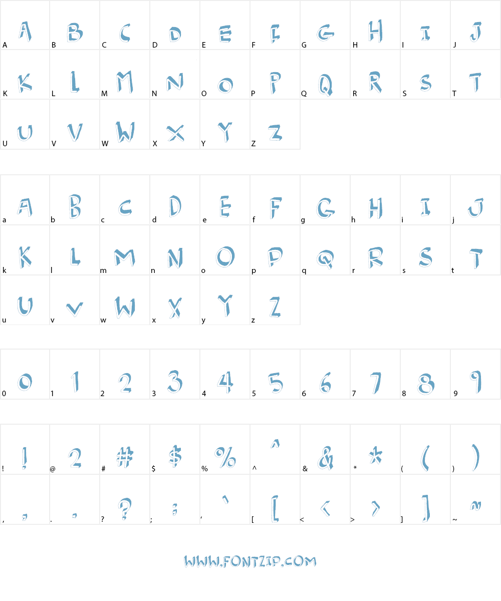 Burger Frog DEMO Font Character