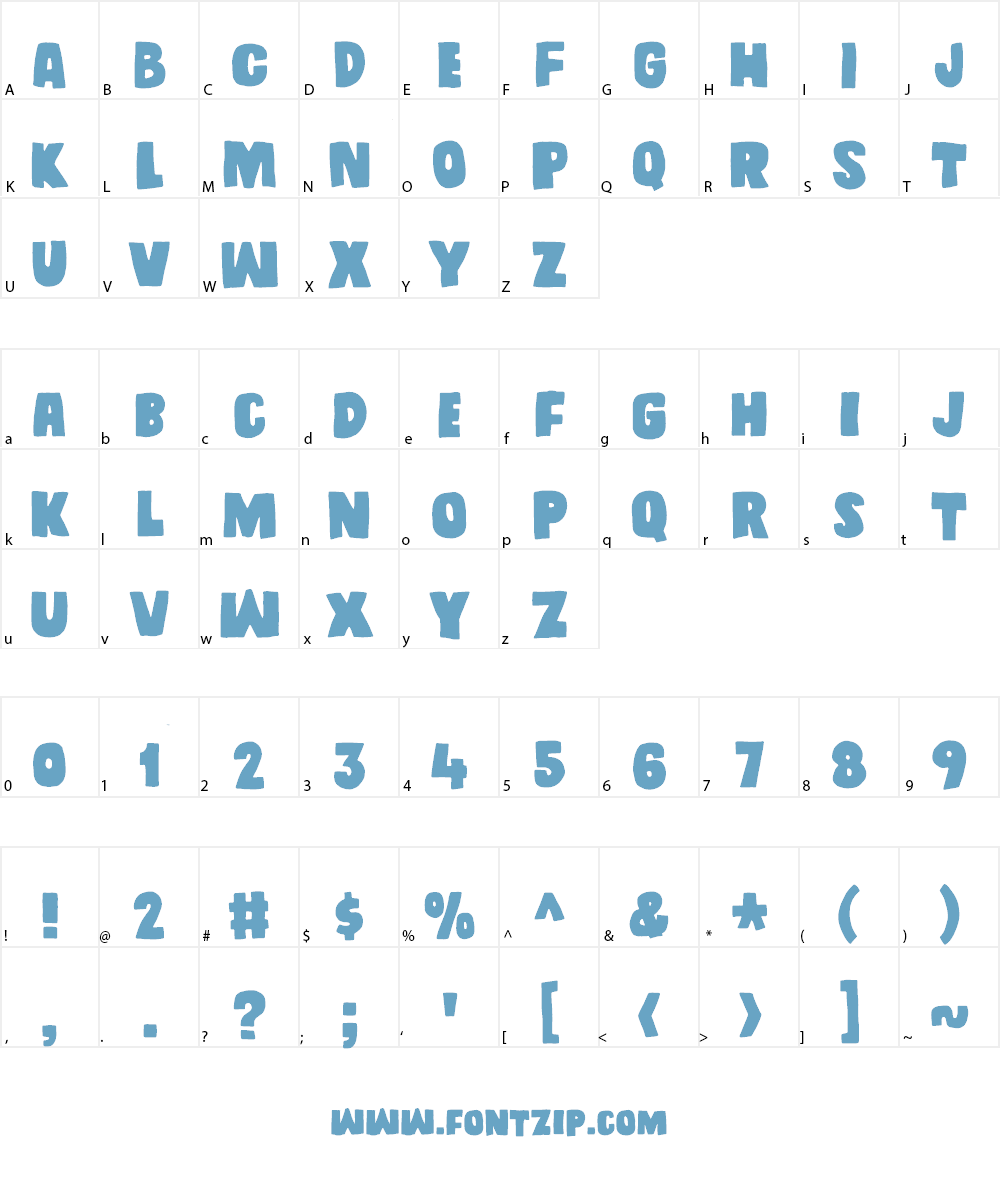Daddy in space DEMO Font Character