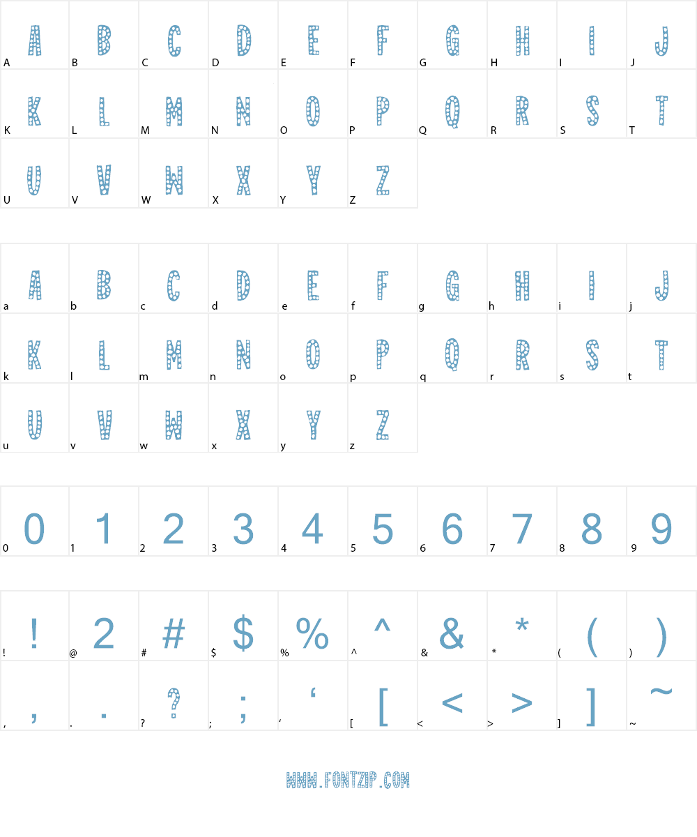 Jealous Mint DEMO Font Character