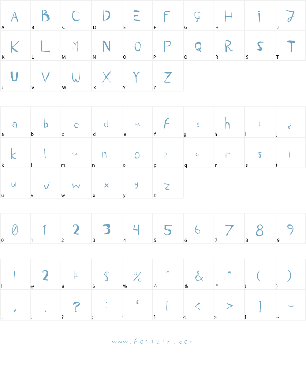 We're smelting sand Font Character