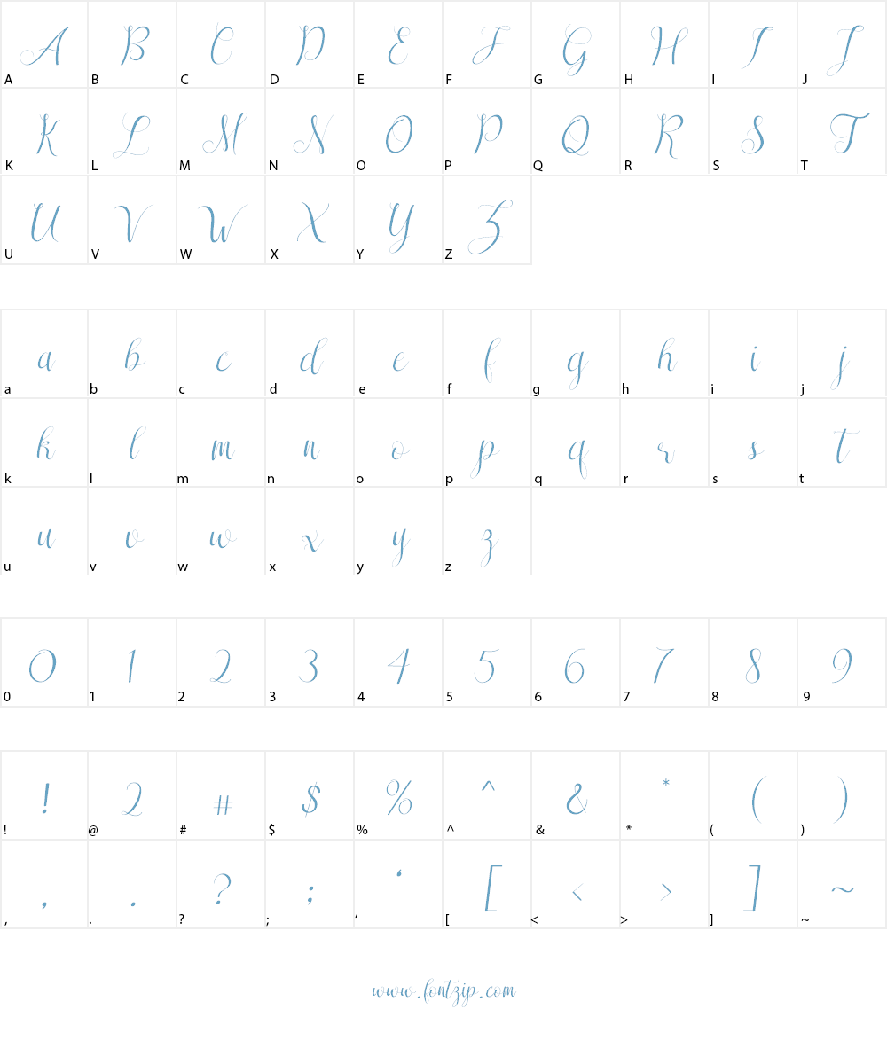 Sareeka Font Character