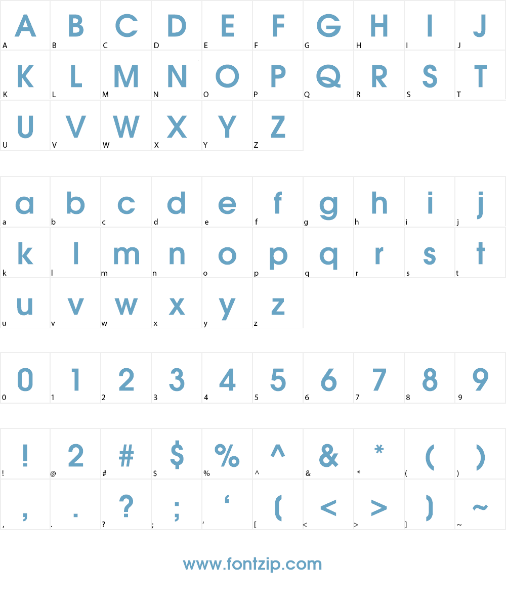 Evolventa Font Character