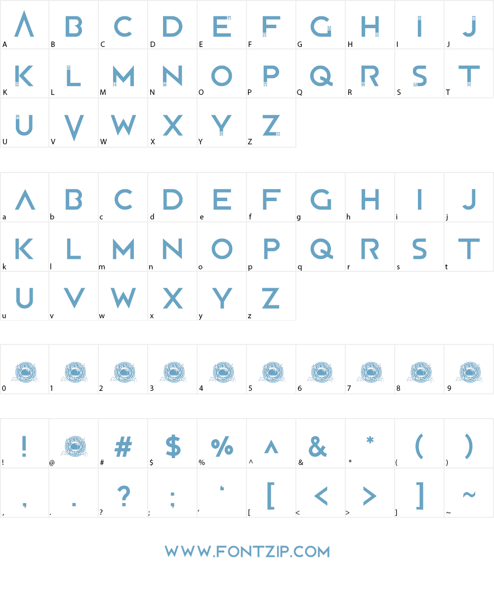 Disengaged Font Character