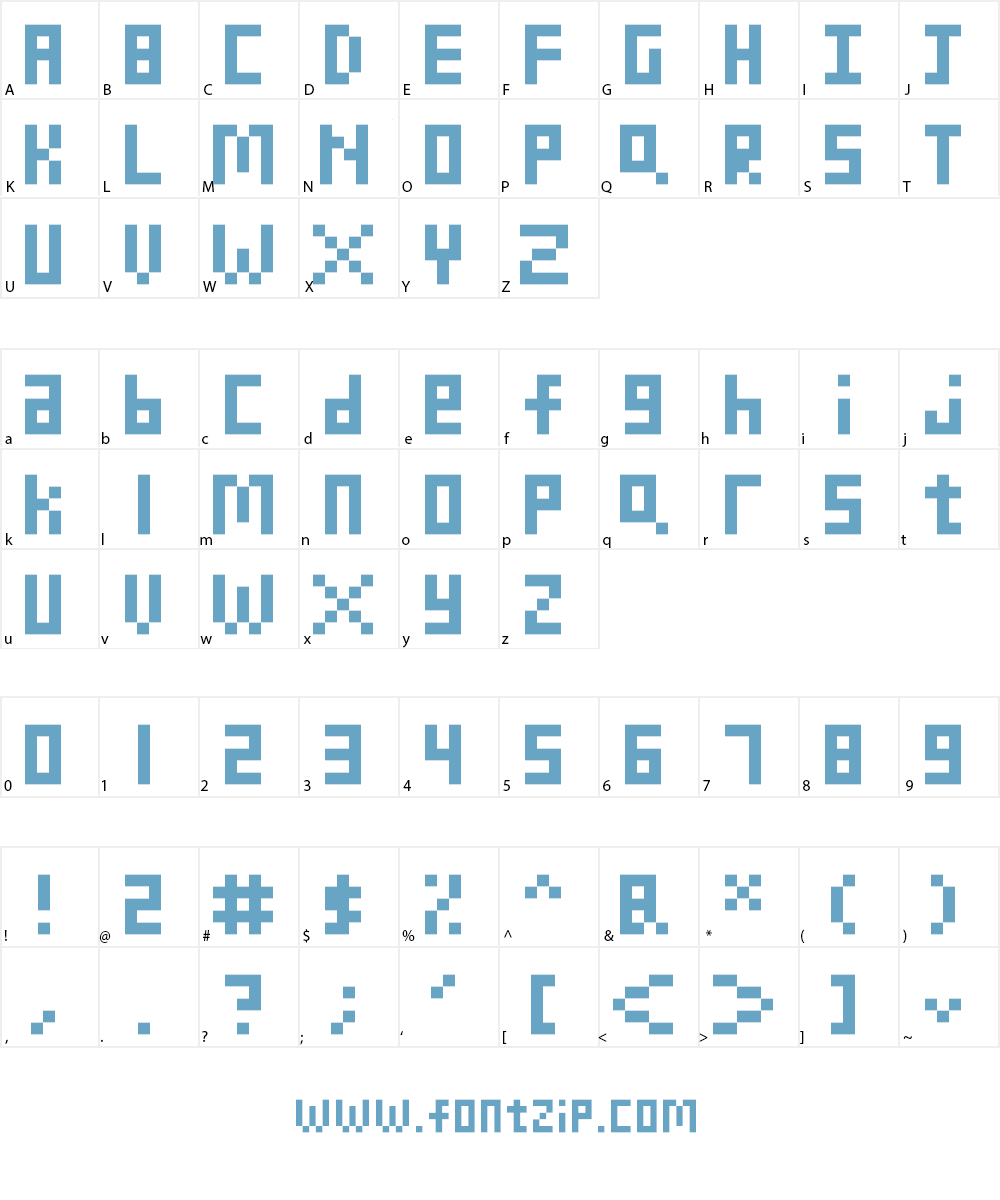LandonPixel Font Character