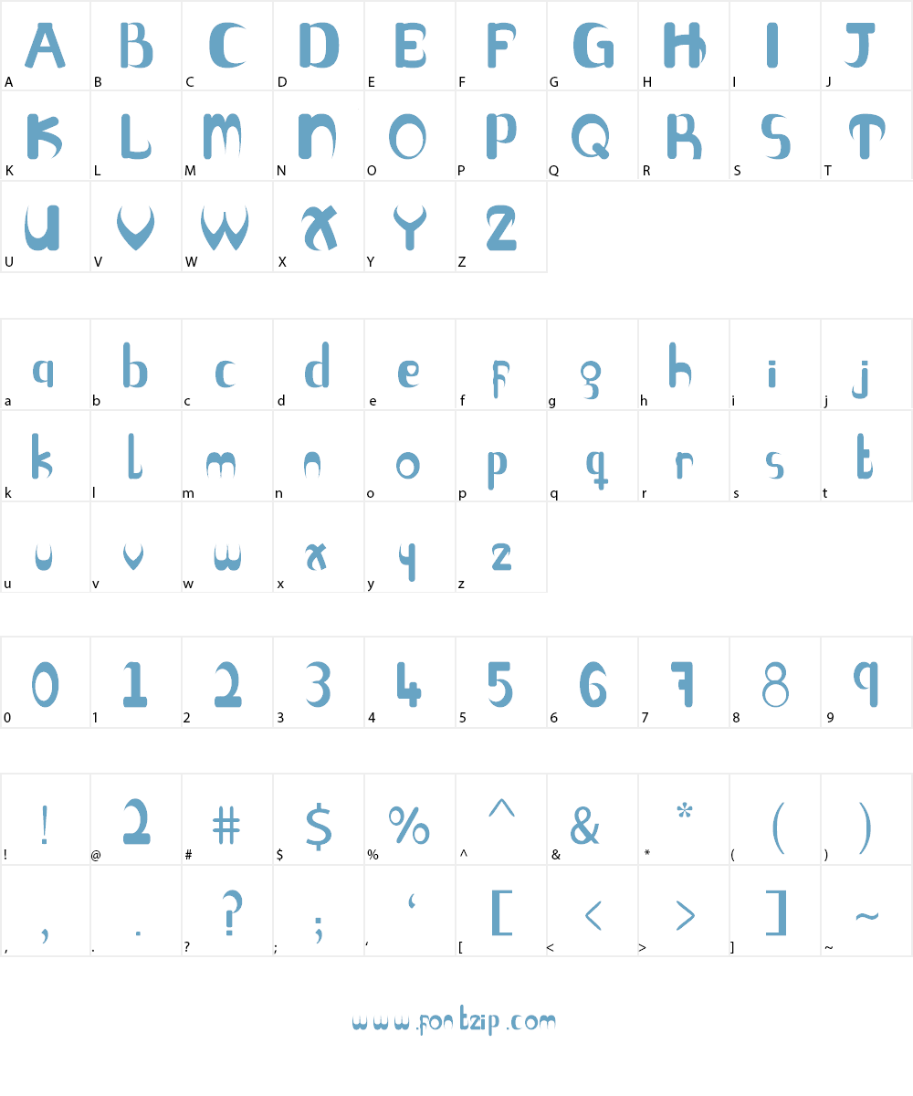 vikers Font Character